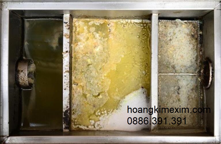 Bể tách mỡ inox giúp loại bỏ mỡ và rác căn trong chất thải nhà bếp